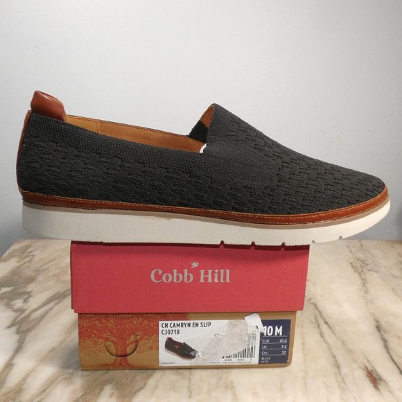 NiB Nice! Rockport Women's Camryn Slip Loafer Flat Black Knit 10 - Picture 5 of 9